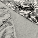 Jogo de Cama King com 3 Peças 100% Algodão com Elástico