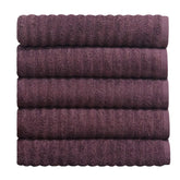 Kit com 5 toalhas de banho gramatura 500 fio penteado 100% Algodão cor Roxa