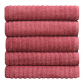 Kit com 5 toalhas de banho gramatura 500 fio penteado 100% Algodão cor Rosê