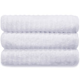 Toalha de Banho Gramatura 500g/m² kit com 3 Coleção Wave Algodão Penteado Extra Macio