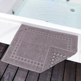 Jogo com 5 toalhas de piso com Antiderrapante