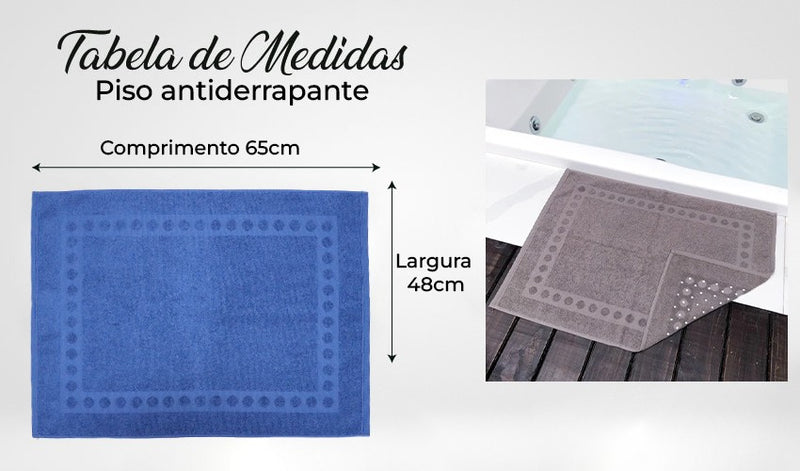 Toalha de Piso Antiderrapante - Tamanho - Todas Toalha de Piso Antiderrapante - Tamanho - Todas