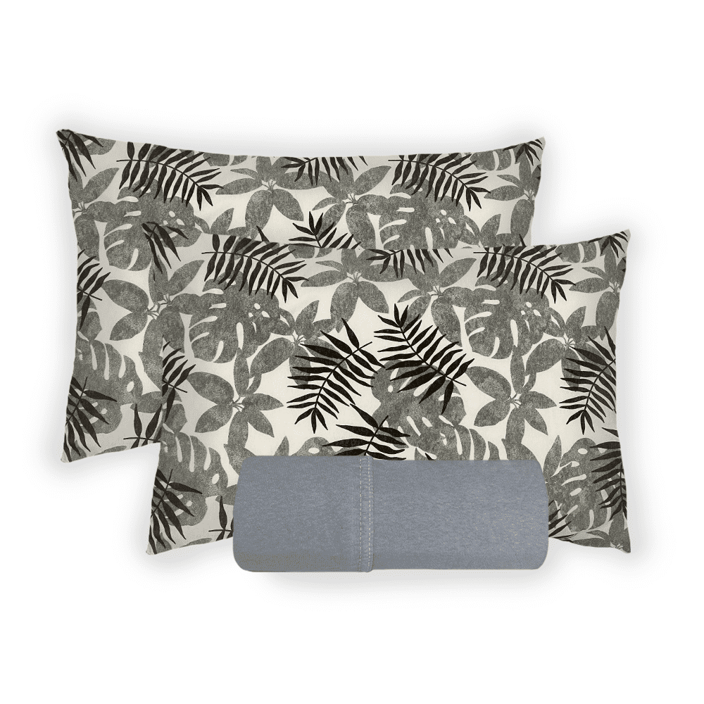 Jogo de Cama King com 3 Peças 100% Algodão com Elástico