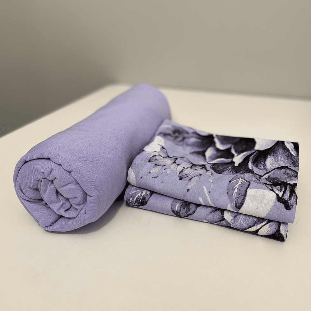 Jogo de Cama Casal com 3 Peças 100% Algodão com Elástico