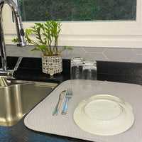 Aparador de louca de microfibra com super absorção