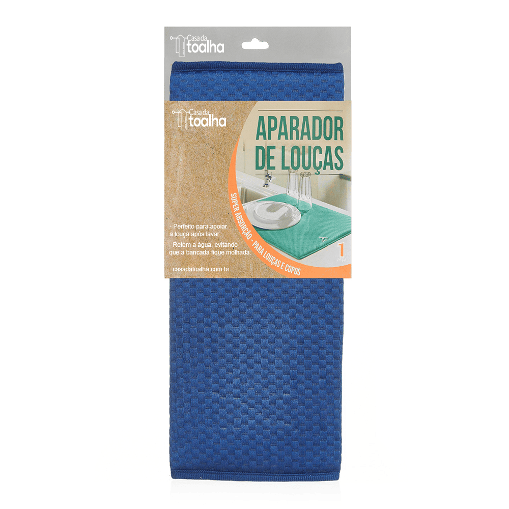 Aparador de louca de microfibra com super absorção