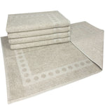 Jogo com 5 toalhas de piso com Antiderrapante