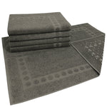 Jogo com 5 toalhas de piso com Antiderrapante