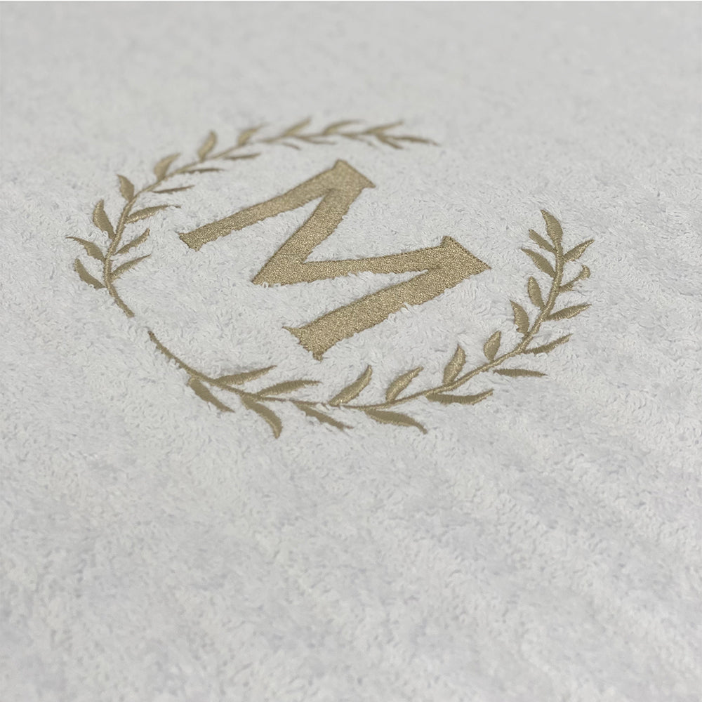 Jogo de Toalha de Banho Personalizada com a Sua Inicial – Coleção Wave