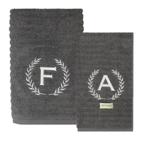 Jogo de Toalha de Banho Personalizada com a Sua Inicial – Coleção Wave