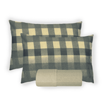 Jogo de Cama Casal com 3 Peças 100% Algodão com Elástico Edimburgo