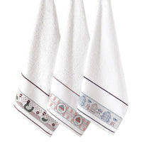 kit com 10 Panos de prato atoalhados 100% algodão - Secagem Perfeita