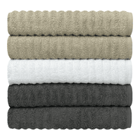 Kit com 5 toalhas de banho gramatura 500 fio penteado 100% Algodão