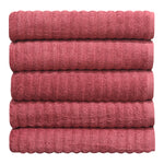 Kit com 5 toalhas de banho gramatura 500 fio penteado 100% Algodão cor Rosê