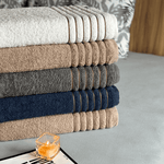 Toalha de banho Gigante - kit com 5 Toalhas Gramatura 500g/m² - 100% Algodão Confort Soft - Cor Coloridas - Coleção Essence