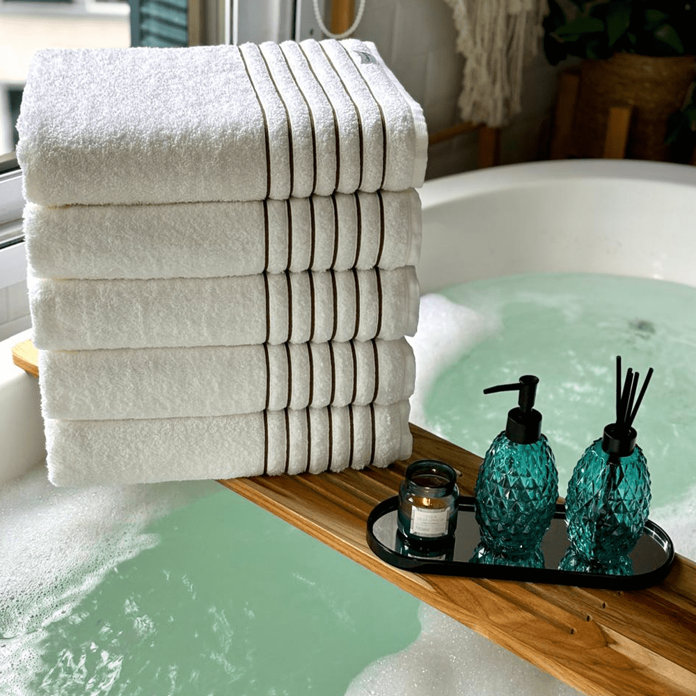 Toalha de banho Gigante - kit com 5 - Gramatura 500g/m² - 100% Algodão Confort Soft - Coleção Essence