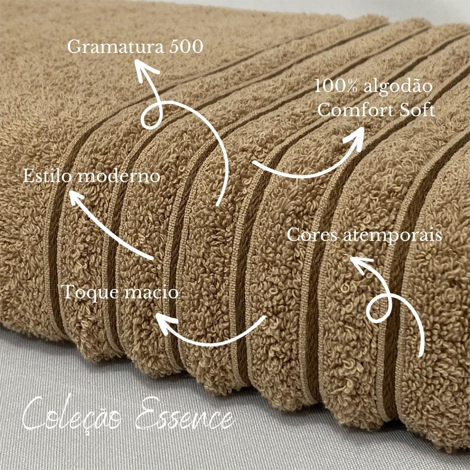 Toalha de banho Gramatura 500g/m² - 100% Algodão Confort Soft - Coleção Essence