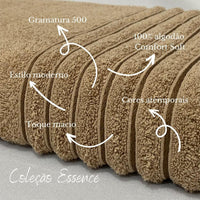 Toalha de banho Gramatura 500g/m² - 100% Algodão Confort Soft - Coleção Essence