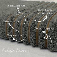 Toalha de banho Gramatura 500g/m² - 100% Algodão Confort Soft - Coleção Essence