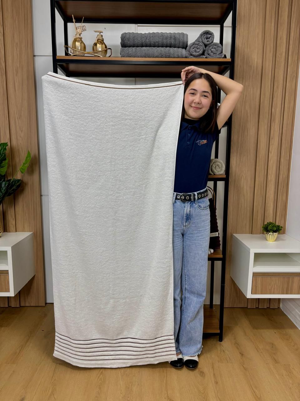 Toalha de banho Gramatura 500g/m² -  kit com 5 - 100% Algodão Confort Soft - Coleção Essence