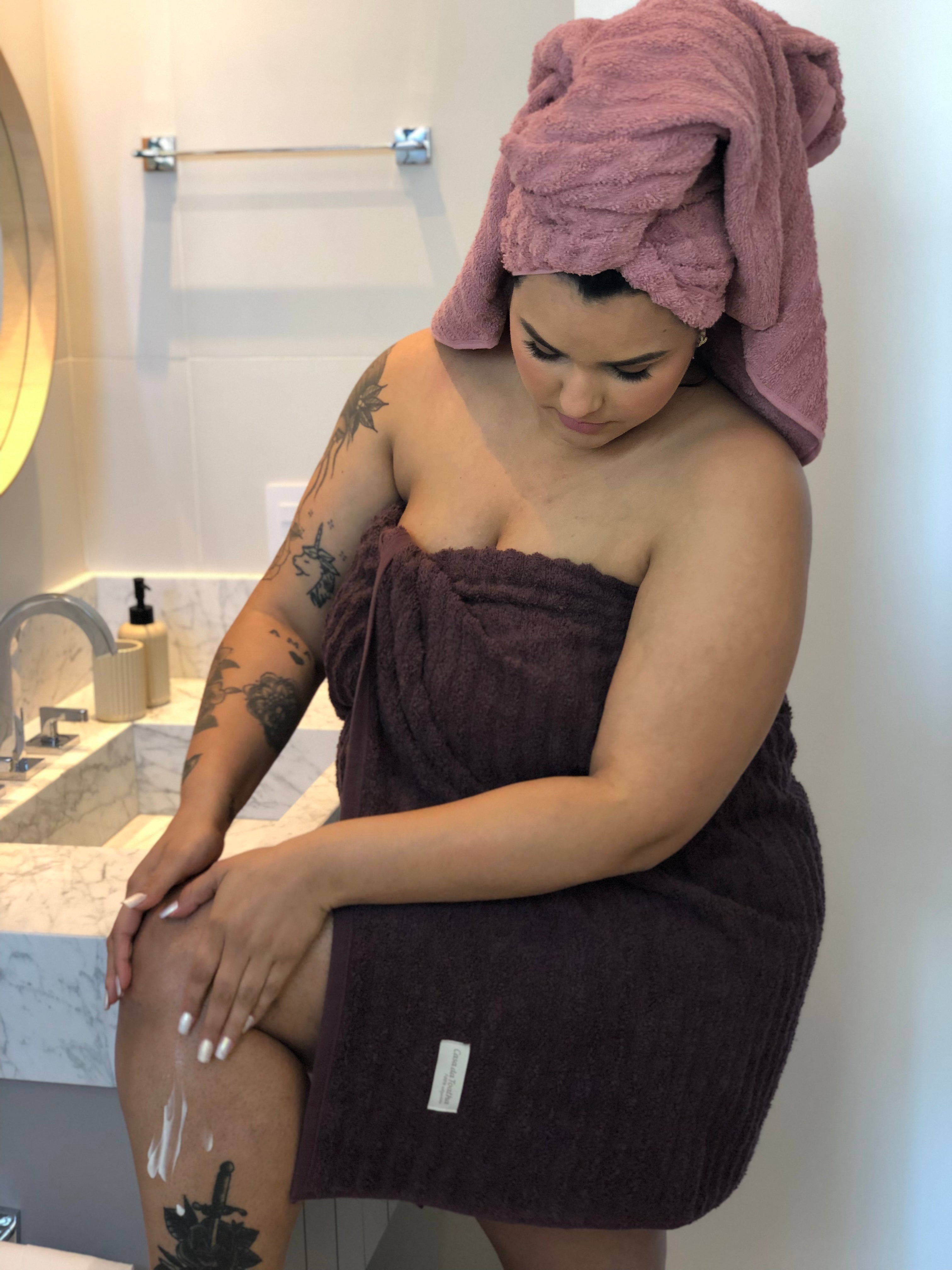 Toalha de Banho Gramatura 500g/m² - 100% Algodão Fio Penteado - Coleção Wave