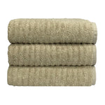 Toalha de Banho Gramatura 500g/m² kit com 3 Coleção Wave Algodão Penteado Extra Macio