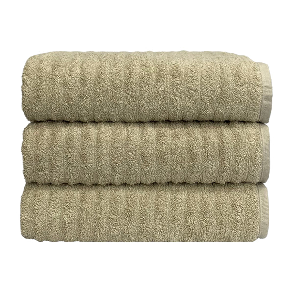 Toalha de Banho Gramatura 500g/m² kit com 3 Coleção Wave Algodão Penteado Extra Macio