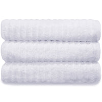 Toalha de Banho Gramatura 500g/m² kit com 3 Coleção Wave Algodão Penteado Extra Macio