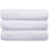 Toalha de Banho Gramatura 500g/m² kit com 3 Coleção Wave Algodão Penteado Extra Macio