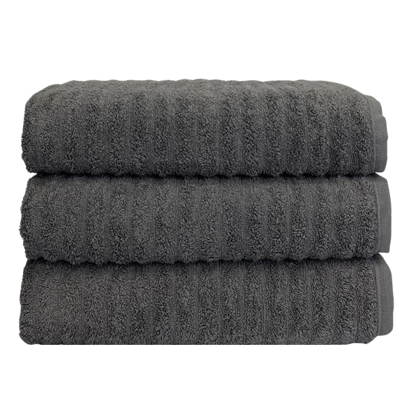 Toalha de Banho Gramatura 500g/m² kit com 3 Coleção Wave Algodão Penteado Extra Macio