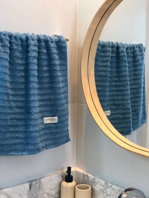 Toalha de Rosto Gramatura 500g/m² - 100% Algodão Fio Penteado - Coleção Wave